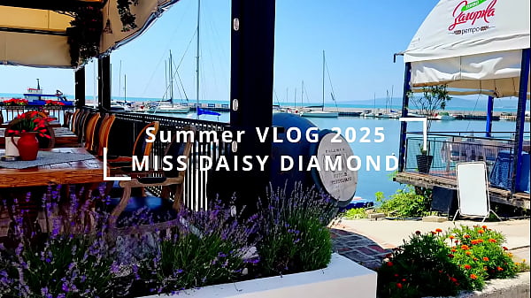 Visiting a castle in beatiful sea promenade town holiday VLOG