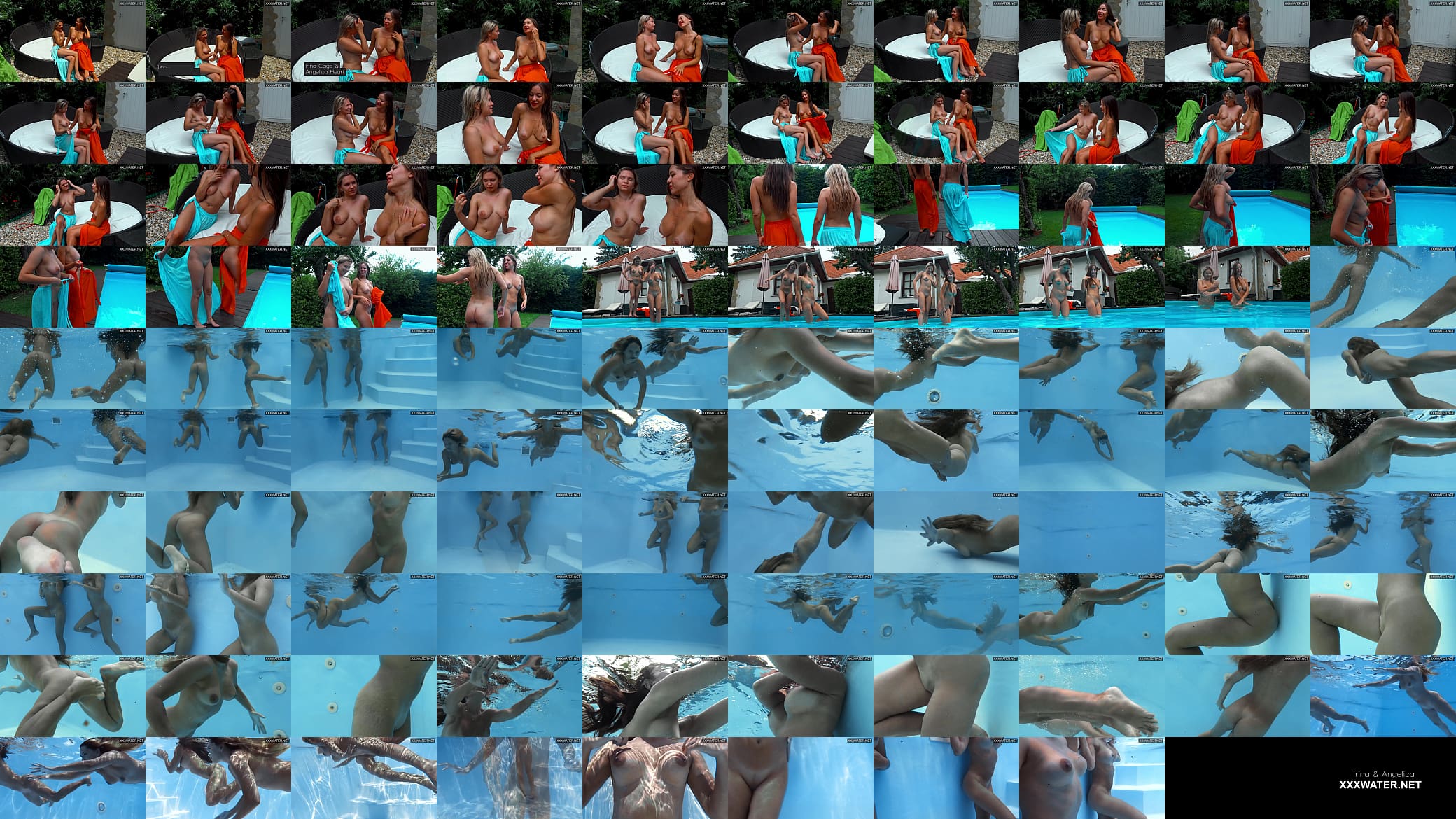 Pornstars Irina and Angelica swimming together 预览图