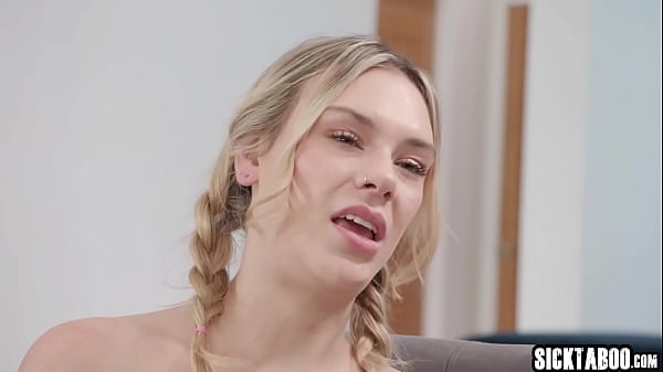 Horny blonde teen Dylan Moore fucks her perverted big cock cousin Kai Jaxon