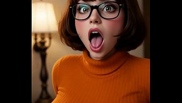 Velma Dinkley vida mostrando sus ricas tetas y enorme culo