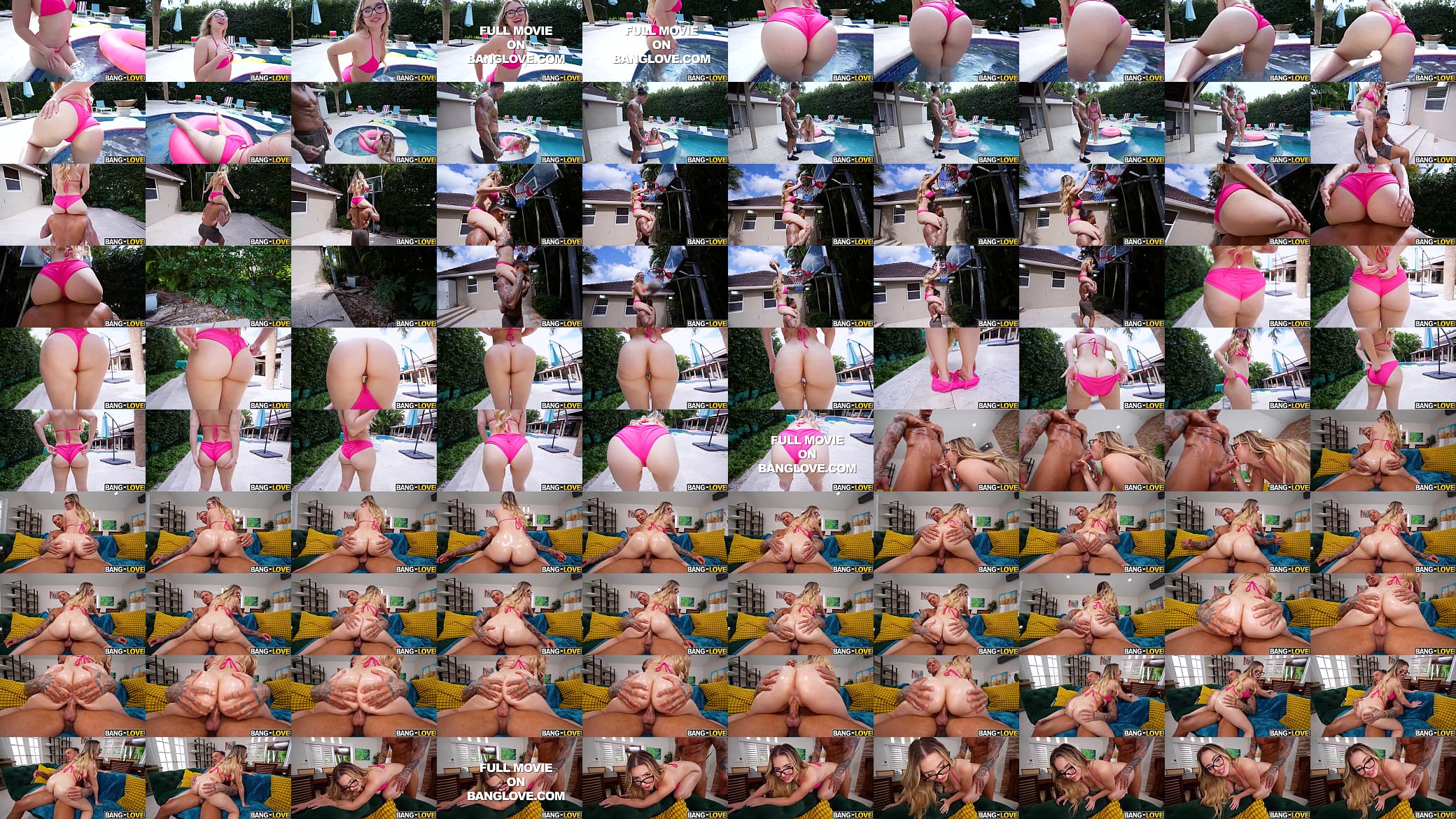 Phat-Ass Aria Sucks Kellen&rsquo;s Dick Sloppy by the Pool 预览图