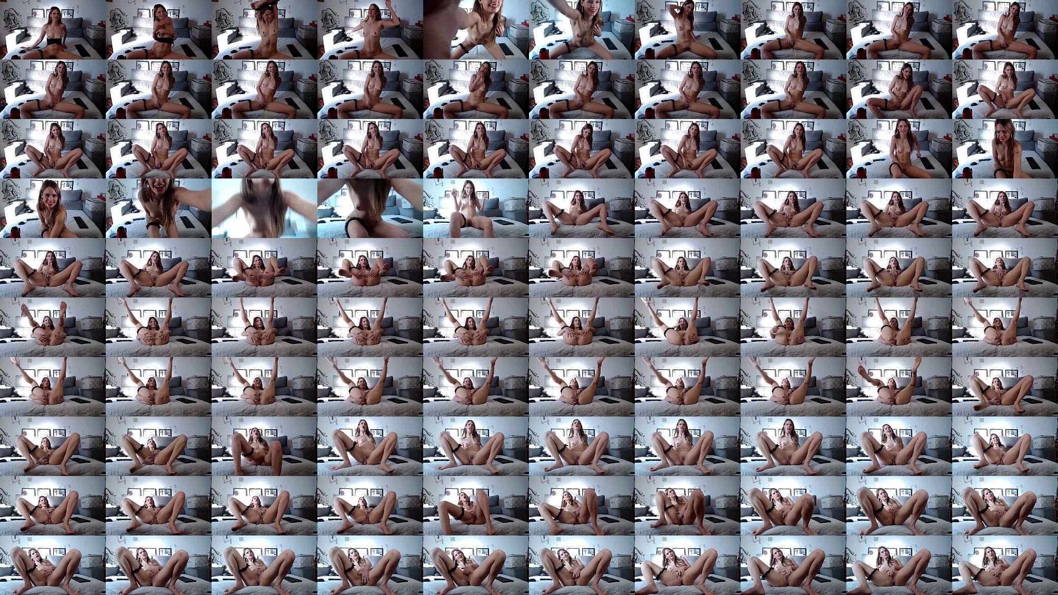 Novinha camgirl modelo Lilly Manara brincando com a bucetinha show gravado da webcam 预览图