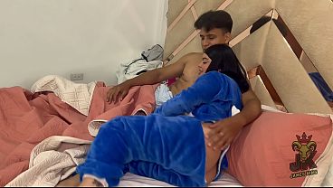 Download Video - Step Bro Unzips My Stitch Onesie to Find NO Panties Inside &lpar;Quiet&excl; Dad is Home&rpar;