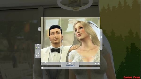 Download Video - Hermosa mujer Reci&eacute;n Casada En Vestido de Novia Follada en Sesi&oacute;n de Fotos al Lado de Su Marido Cornudo Netorare Esposa transforma da en una puta