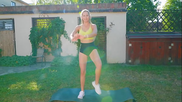 Sexy outdoor workout