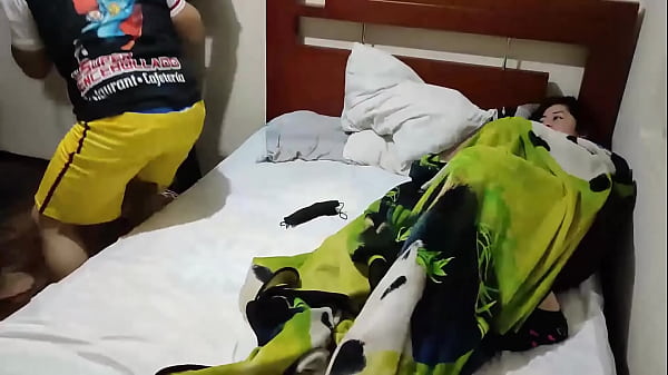 My friend and I went to a neighbor's house, we tied up the neighbor and we fucked their wives like all a whore. We came inside her pussy