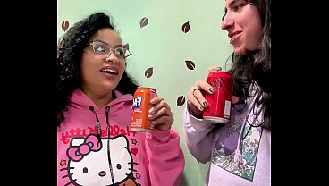 Burping Contest Drinking Soda Lesbian Gassy Couple