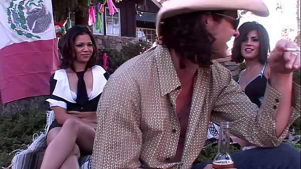 Naughty blonde and brunette being fucked in the ass