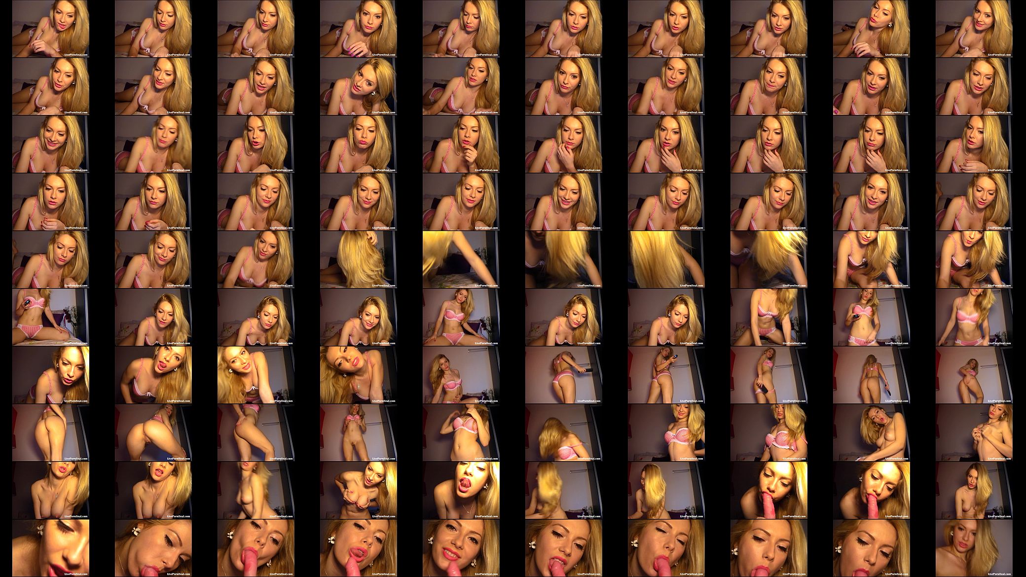 gorgeous blonde playing with a pink dildo(1).flv 预览图