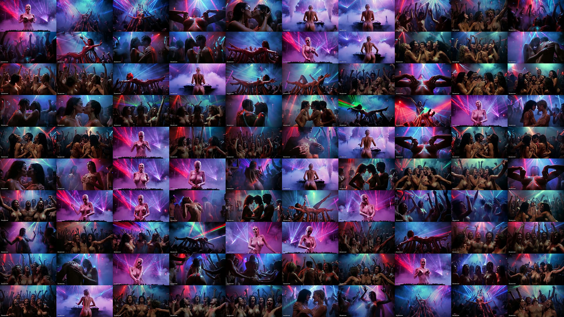 [AI-generated] Future Rave Wild Nightclub Party with Busty Young MILFs 25-30, Flying Tits, Ass Grabbing, Nipple Clamps and Crazy Dance Chaos 预览图