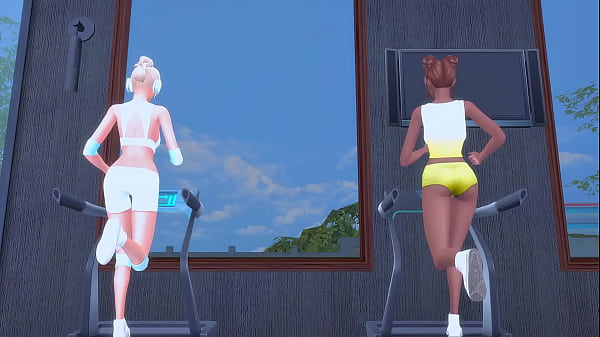 LUSTFUL LESBIAN SLUTS HAD DIRTY SEX IN THE GYM (SIMS   ANIME HENTAI   SFM)