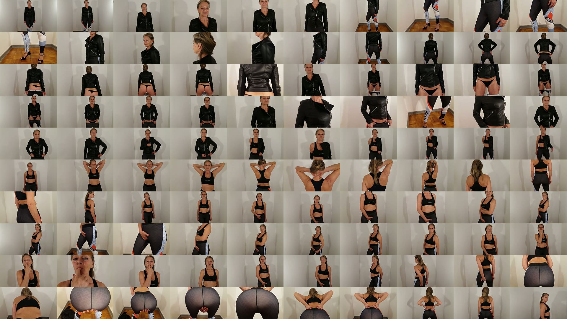 Hot granny wears thongs and leggings! 预览图