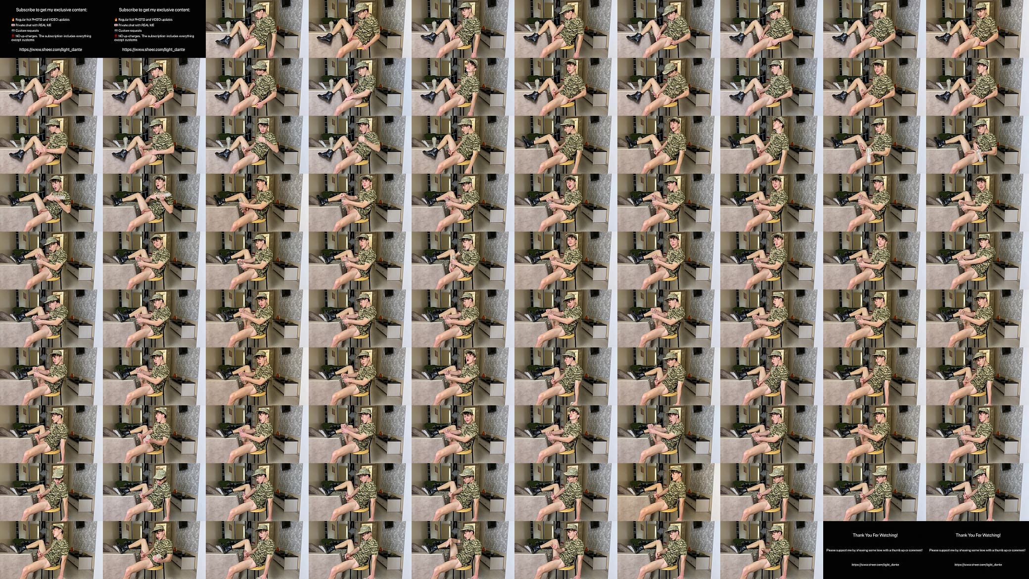 Bick Dick Young Soldier Borrowed a Flashlight from his Army Comrade for Relax / Muscle / Domination 预览图