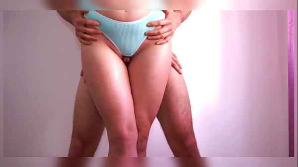 Standing Doggystyle With Sensual Amateur Model. Cum Onto Her Pluged Ass