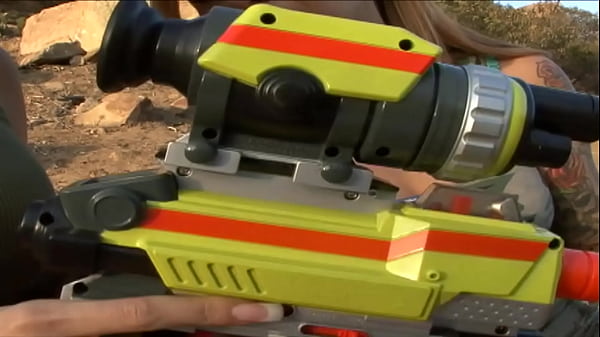 PillowGirls - A water gun challenge ends with a threesome