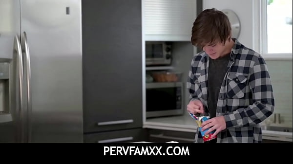 PervFamXX- Stepmom Penny Barber catches stepson Tyler Cruise fucking a can of raw dough and helps him out