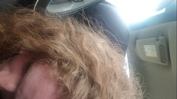 CurlyyRed bbw redhead gives roadhead on country roads