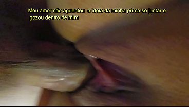 Cumming inside my girlfriend - Close-up - Sex before work