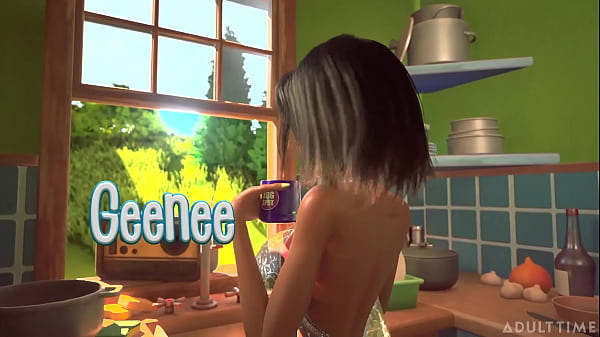 3DGSPOT - Tiny Trans Fucks With Giant Busty Trans! 3D CARTOON PORN!