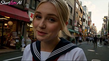 Mandie’s First Bukkake in Tokyo - AI GENERATED