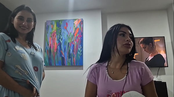 Movie night with my best friend and her stepbro...