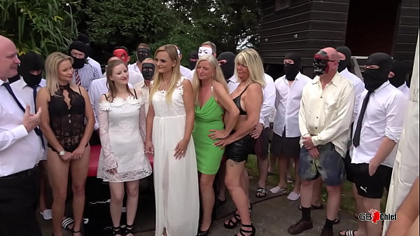 Wedding outdoor creampie gangbang group sex orgy
