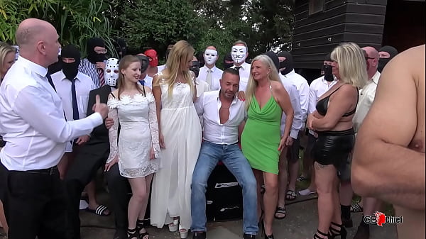 Wedding outdoor creampie gangbang group sex orgy