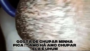 Listen to the audio from the video: Family man begging to drink milk from his little doll.