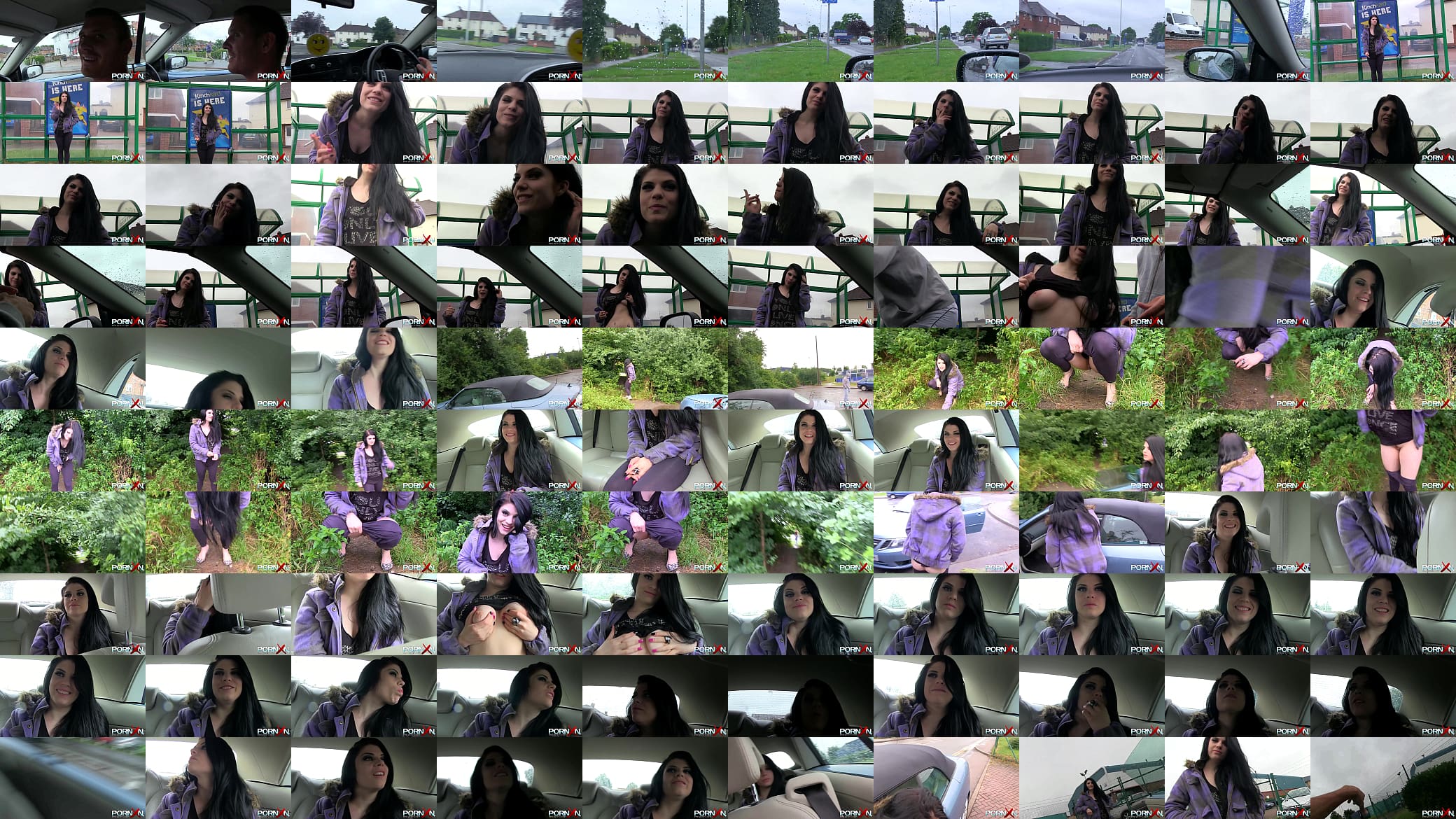 Beauty brunette babe Lucia Love pissing in public 预览图