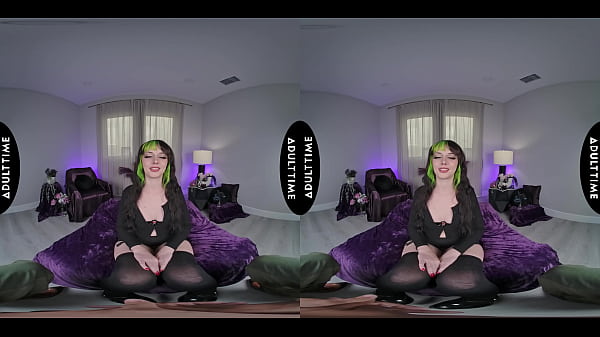 UP CLOSE VR - Sultry Kitty Cam Ditches Her Gothic Attire To Energetically Ride Your Dick - POV