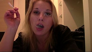 Luba Love Amateur Blonde Smokes & Teases Webcam Fans SFW