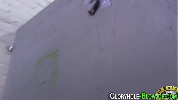 Gloryhole slut cum faced