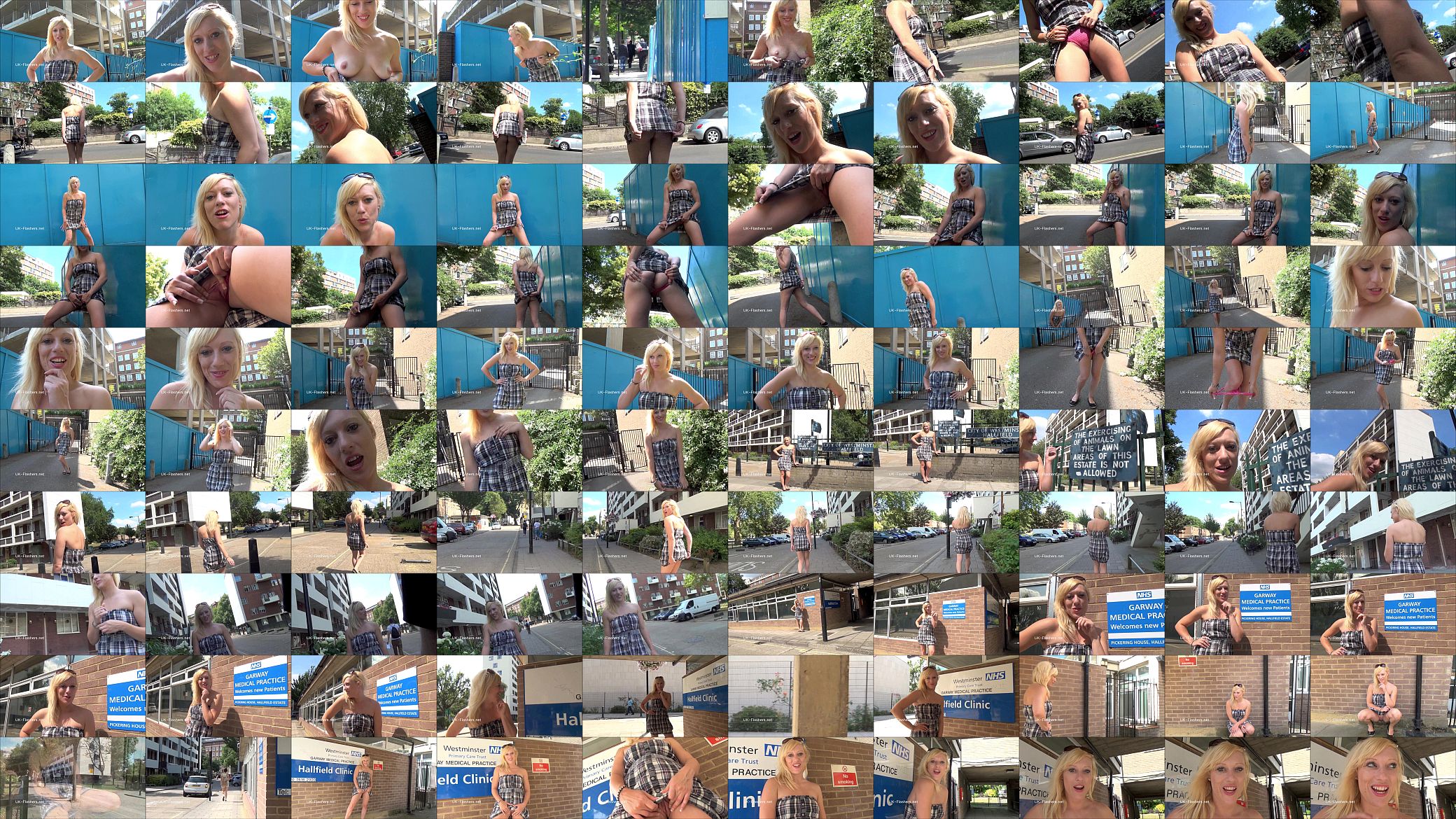 Flashing blonde exhibitionist Axa Jays outdoor voyeur masturbation and naughty a 预览图