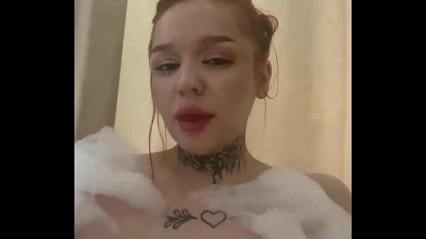 Watch the full video of me caressing myself in a bubble bath on the channel
