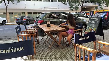 I bought a student's panties in a public cafe and she offered to fuck me