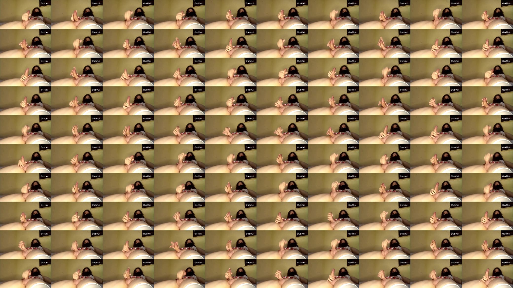 SISSY MASTURBATING HIS HARD DICK ON BEDROOM - UEKHUI 预览图