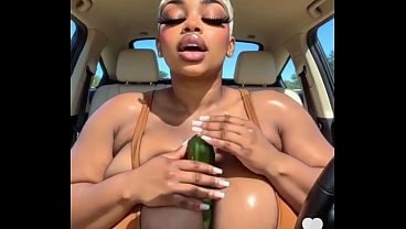 Cucumbers chronicles Sexy Ai generated baddie play with cucumber