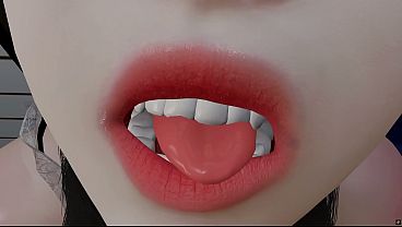 3D cute Asian cosplay babe have a hardcore blowjob sex with big dick