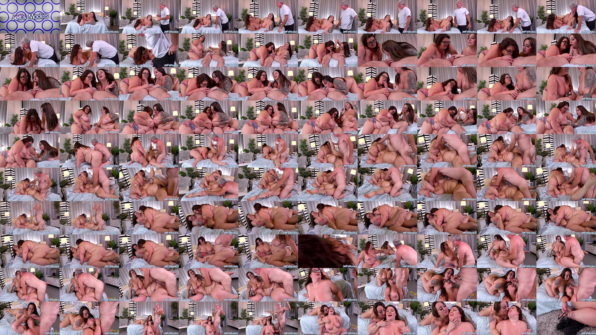 BBWs Kendra Lee Ryan and Luna Lark Share One Fat Cock 预览图