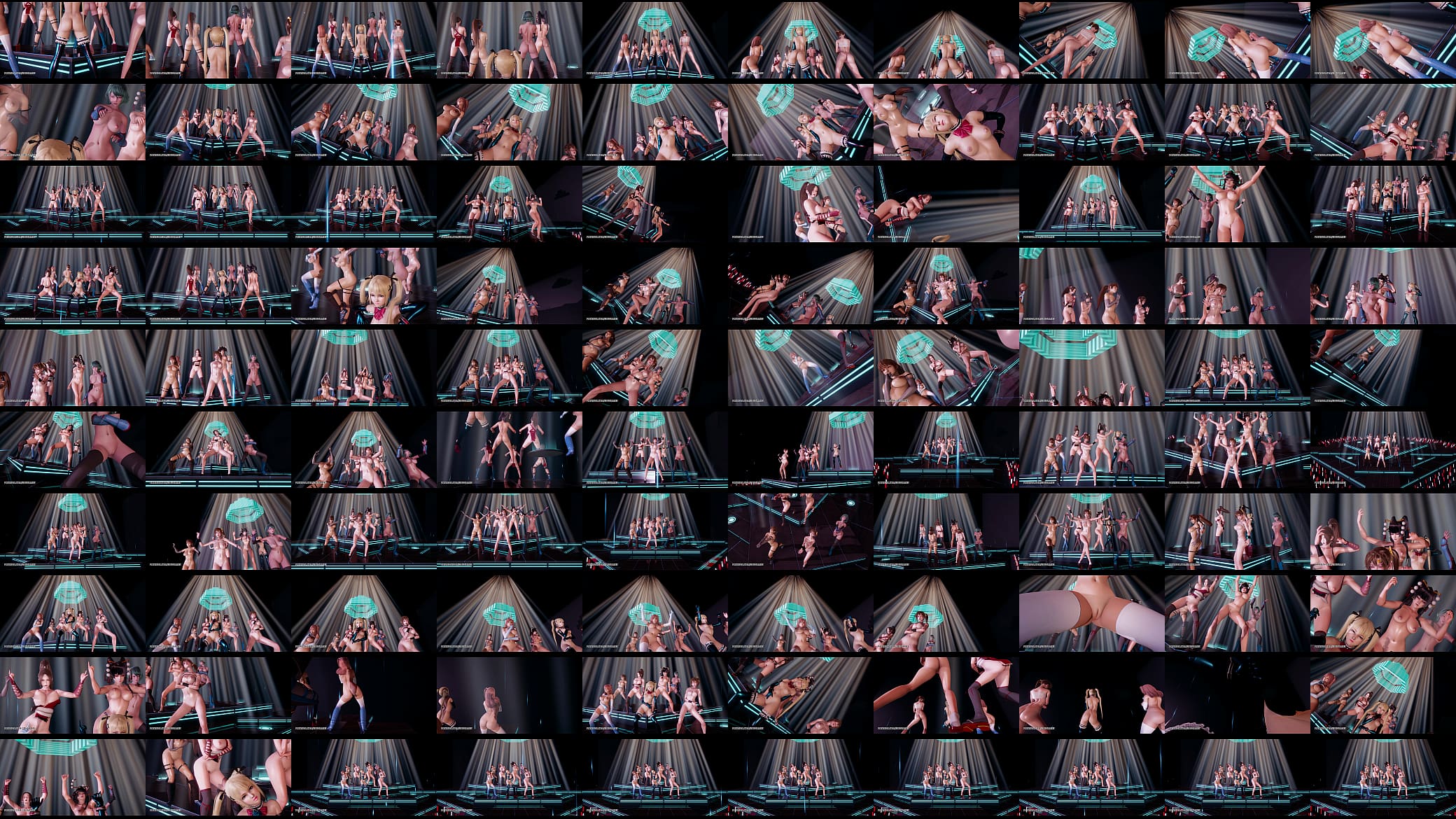 [MMD] PSY - GENTLEMAN DOA Naked Dance Marie Rose Honoka Misaki Mai Shiranui Tamaki Katsumi Nyotengu 预览图