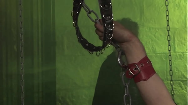 Cindy Behr Puts A Cock Ring On Her Sex Slave And Fucks The Attached Dildo