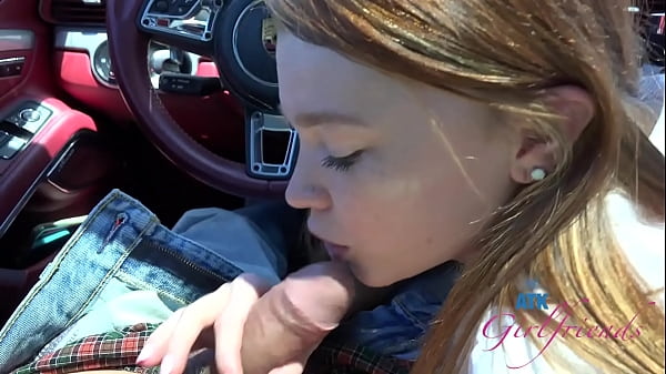 ATKGirlfriends Fans - Mazy Myers Amateur babe gets a driving lesson, gets pussy played with and sucks cock in the car GFE POV