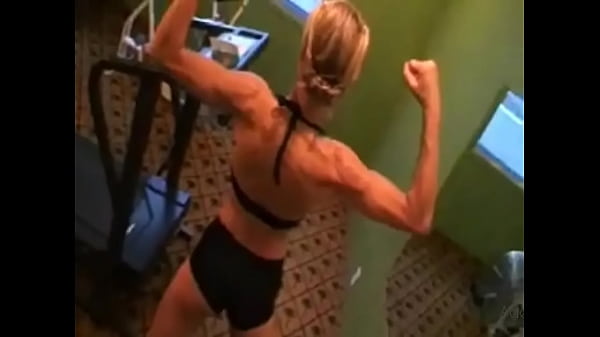 flexing biceps