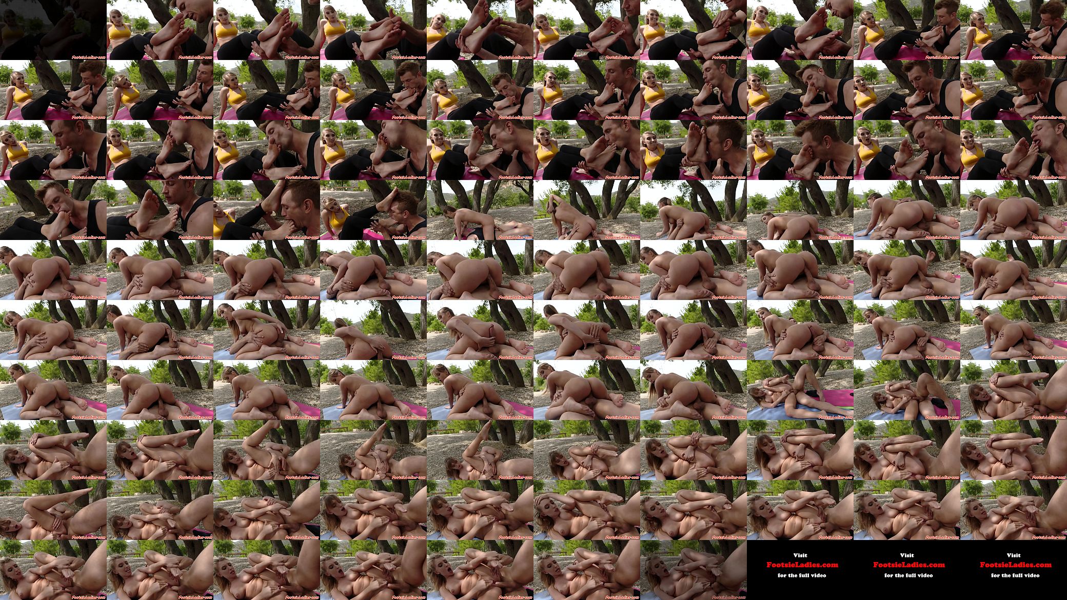 Footfetish amateur riding hard cock outdoors 预览图