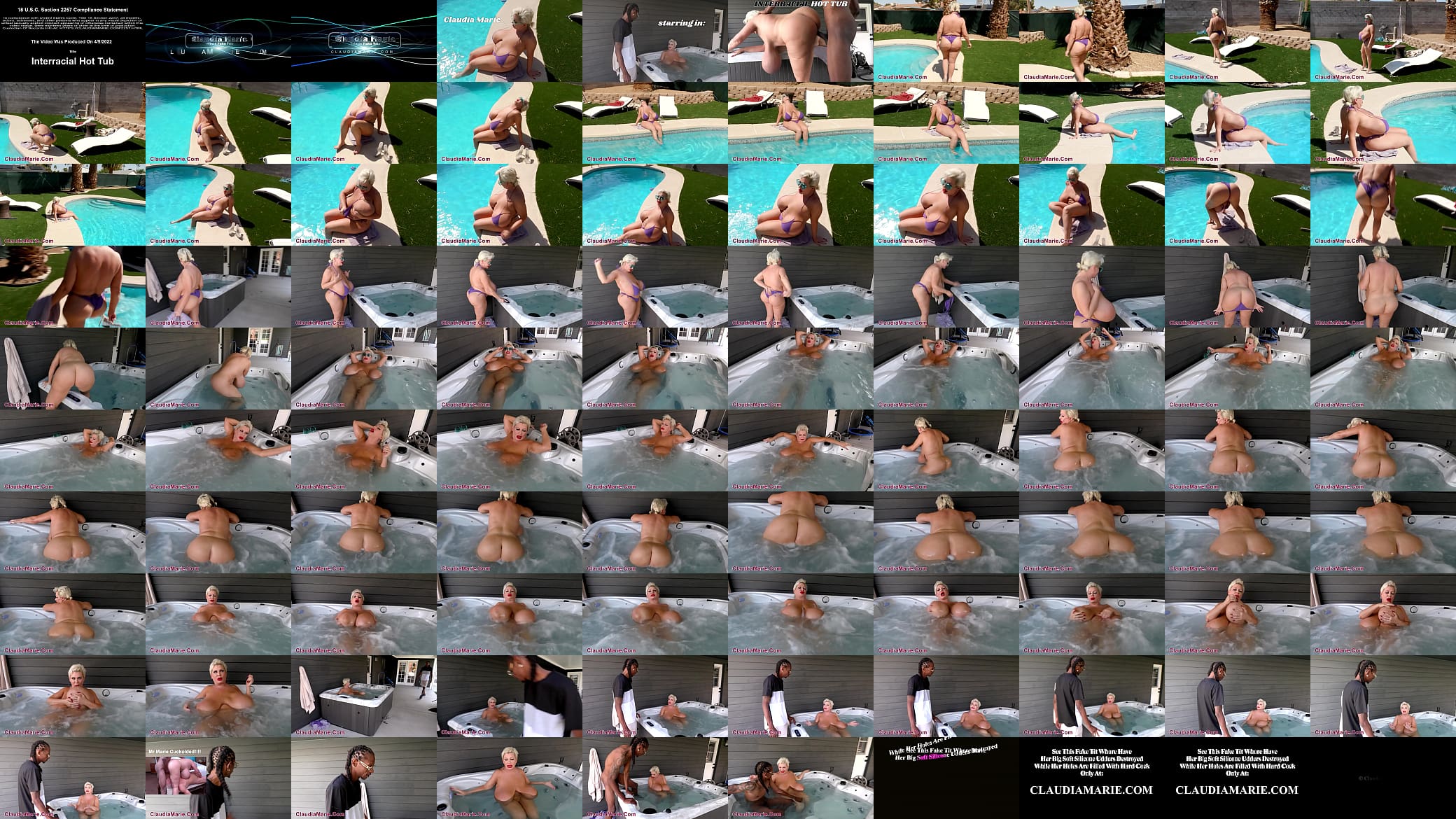 Huge Tit Claudia Marie Lures BBC Into Hot Tub 预览图