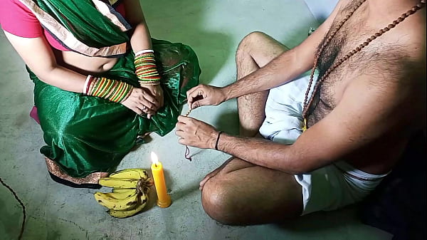 Hypocrite Tantrik baba fucks his devotee after worship! Hindi dirty talk