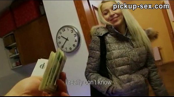 Amateur teen girl takes money and convinced to have sex