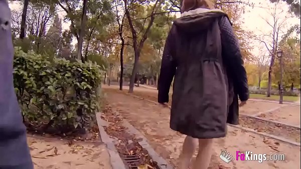 She came from Barcelona to b enjoy and lick Adrian's cock in public