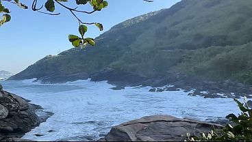 A 48-year-old woman called her three friends to go hiking, gave them her pussy in the woods, and had a great orgasm.