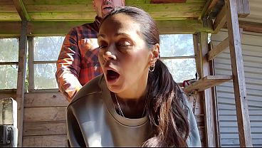Download Video - Hot milf gets fucked hard in the ass outside and shows her true face of anal
